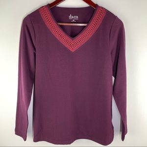 NWOT Denim & Co. Vneck Knit Top